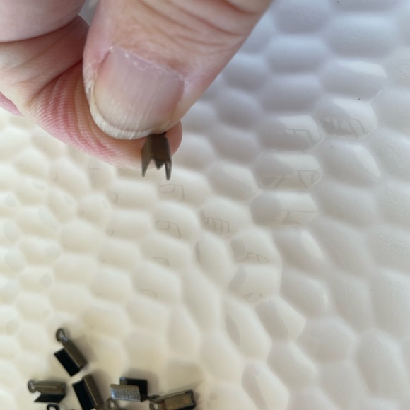 50 Fold Over Cord End Findings in Antique Brass Tone for Jewelry Craft Making - Picture 5 of 5